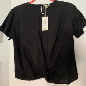 Black Crop top